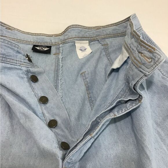 Dockers Vintage High Waisted Denim Shorts Size 12 - Picture 9 of 10